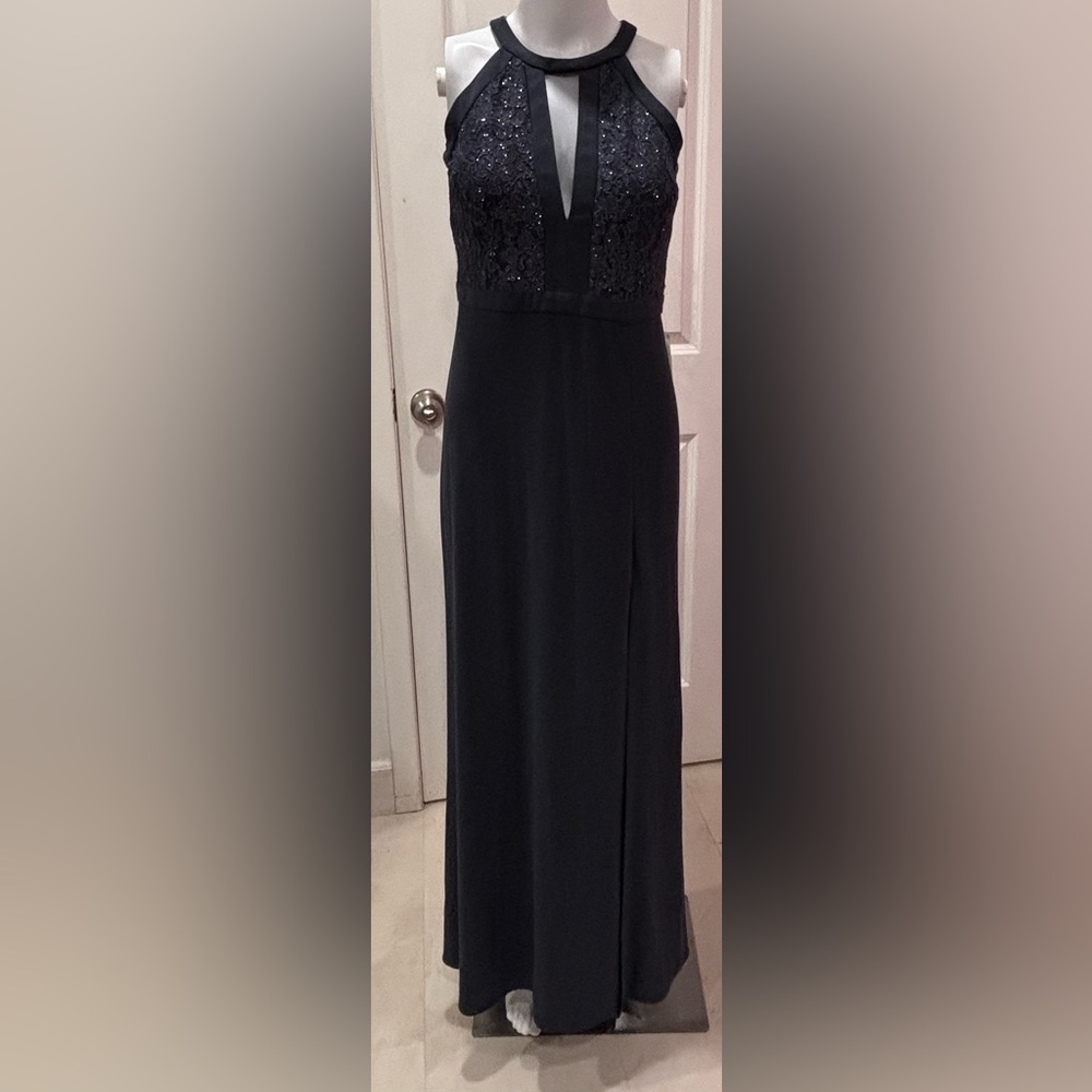 Night Way Collections Black Lace Maxi Dress